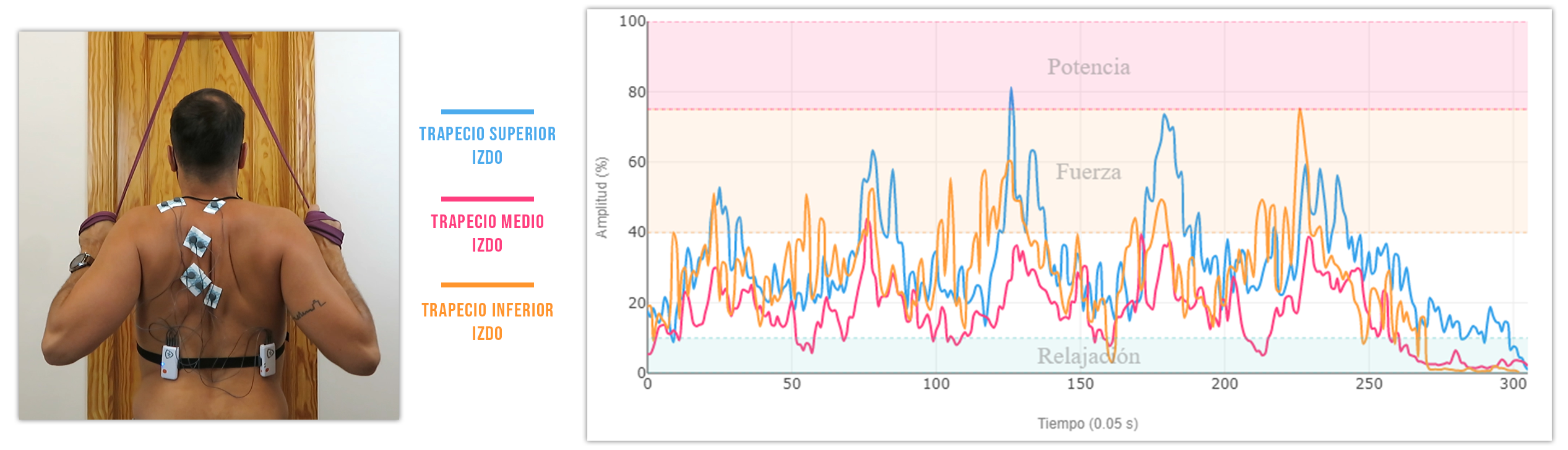 Remo por encima de la cabeza con de elevación de hombro