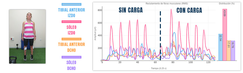 puntillas monopodales sinergia soleo - tibial anterior