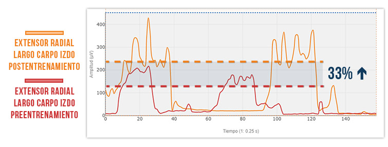 Test isométrico máximo con hand grip