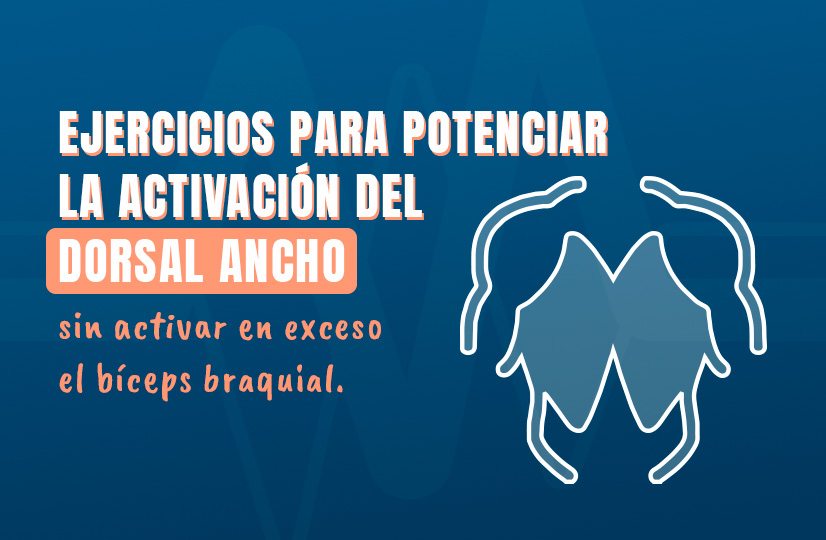 Ejercicios para potenciar la activación del dorsal ancho sin activar en exceso el bíceps braquial