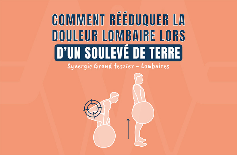 Comment rééduquer la douleur lombaire lors d’un soulevé de terre synergie Grand fessier - Lombaires